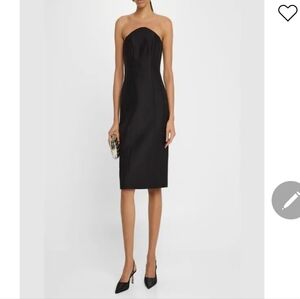 $2990 Salon 1884Clisson Curved Strapless Midi Dress